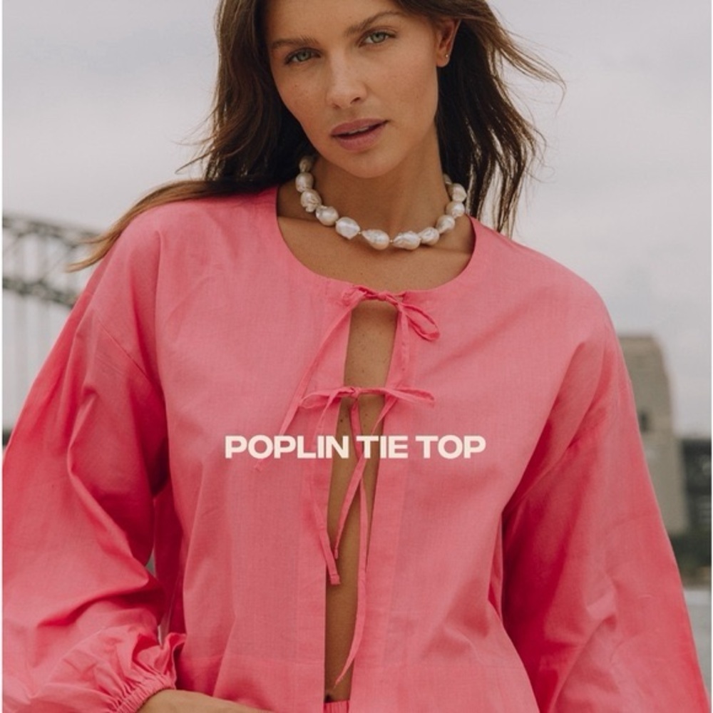 Daily Drills Poplin Tie Top